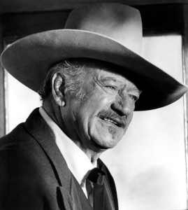 I googled for a picture of John Wayne, and found this one from his last movie, The Shootist.