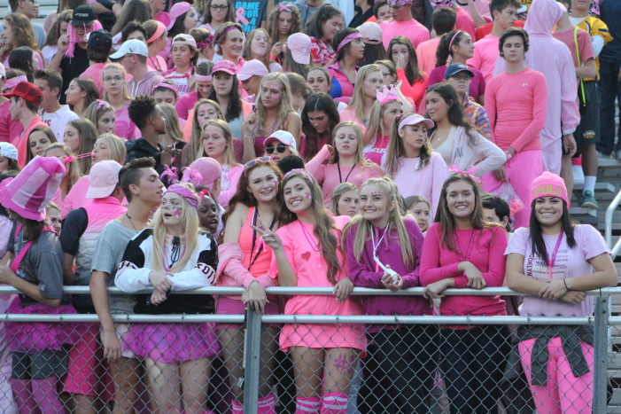 Fans in pink