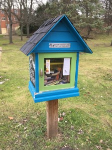 Clarkston's Little Free Libraries include a location in Depot Park. Photo by Phil Custodio