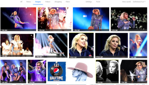 I Googled Gaga and in about 1.3 nano seconds all these images from the half time show popped up.