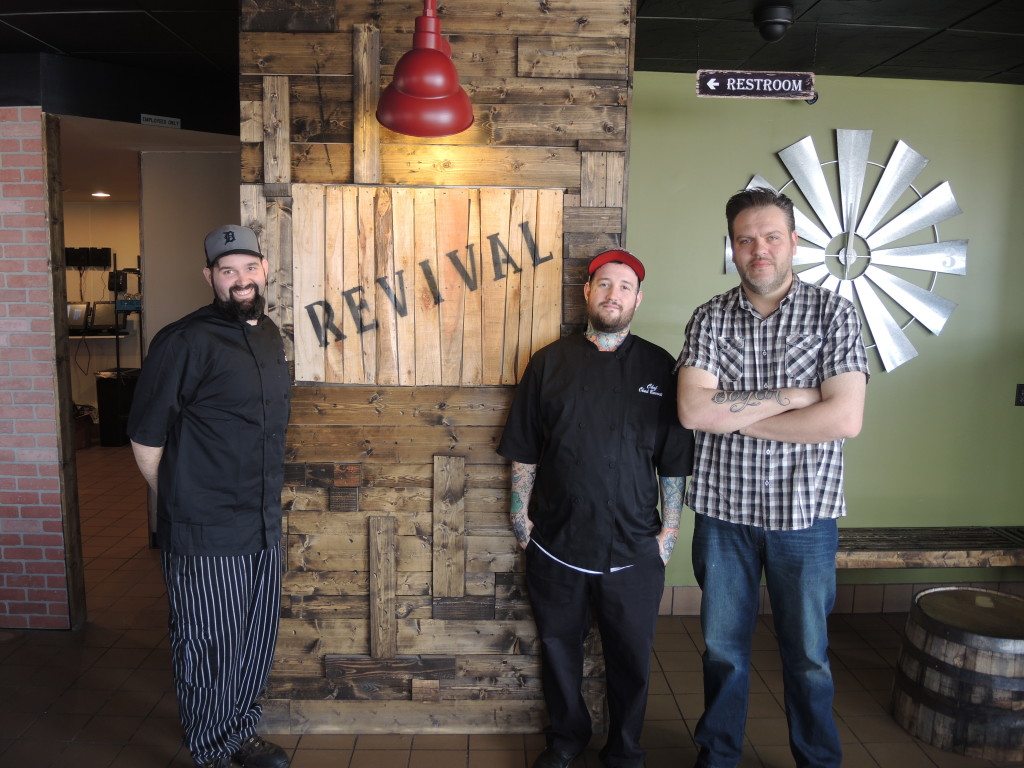 Chef Matt Bray, Chef Chad Barrett, and Dan Nestorovski, owner, are opening a new restaurant. Photo by Phil Custodio 