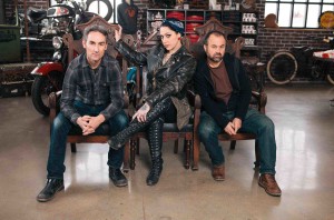 Mike Wolfe, Danielle Colby Cushman, and Frank Fritz of American Pickers. Photo provided