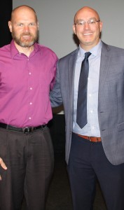 Dr. Rod Rock with Dr. Gabe Paoletti. Photo by Jessica Steeley 